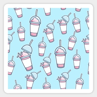 Strawberry milkshake drink Sticker